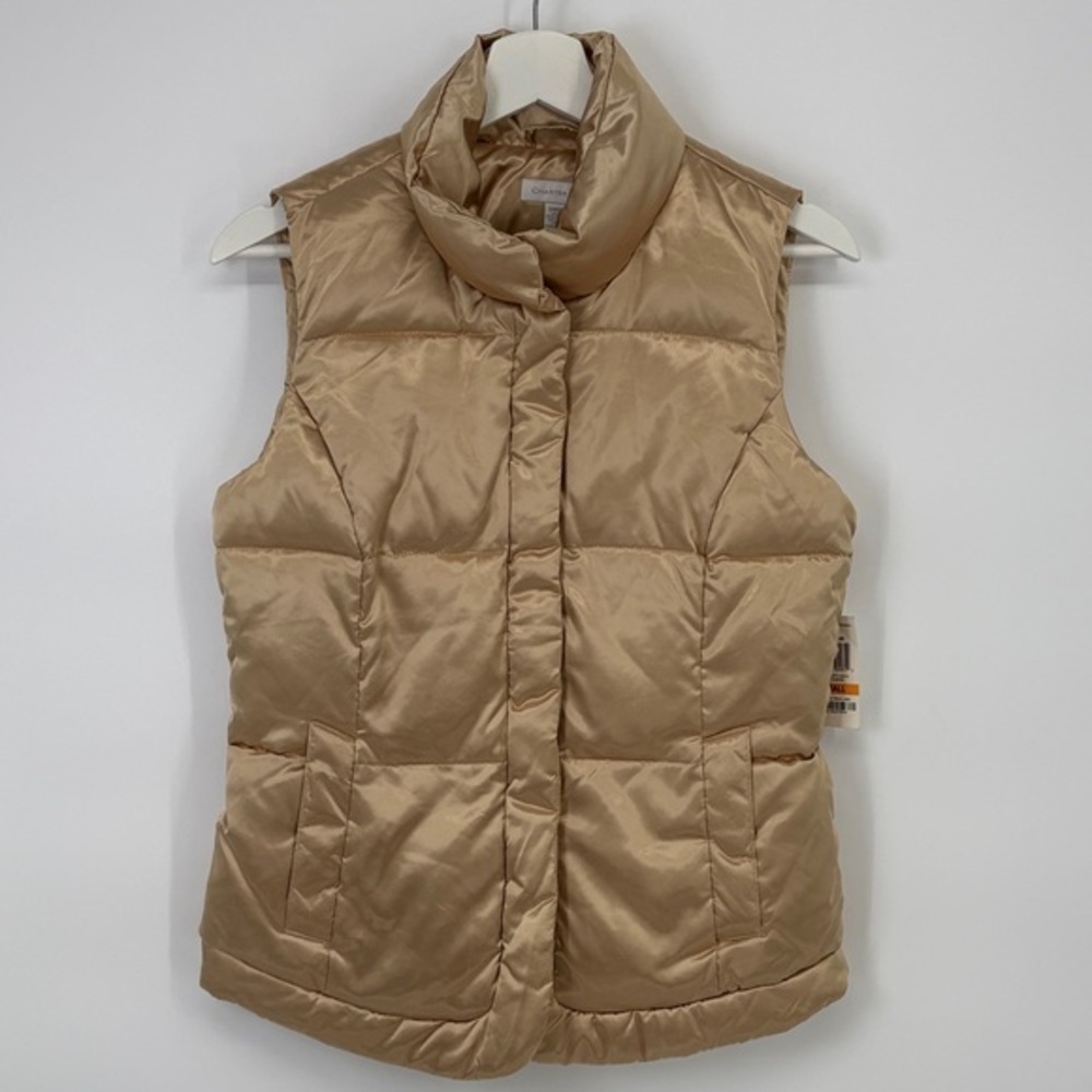 ☁️ nwt Charter Club gold Puffer Vest